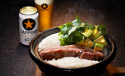 ベーコンの旨味を爽やかに<br>味わう ベーコンアボカドご飯