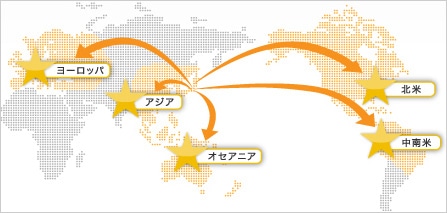 世界各国へ海外事業を展開