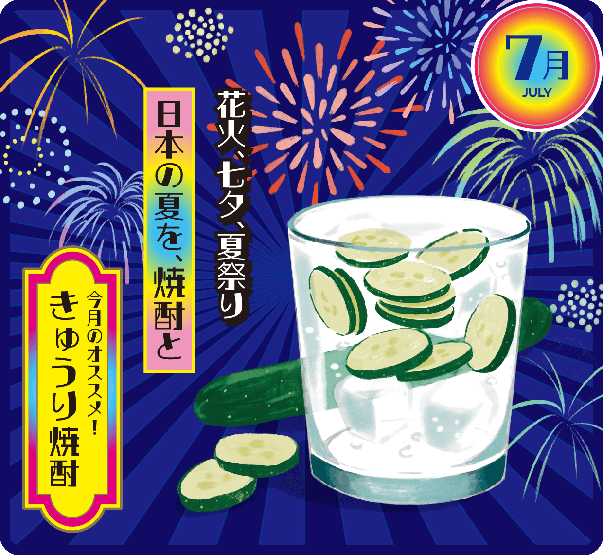 7月 きゅうり焼酎