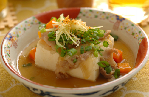 絹ごし豆腐のとろーり豚野菜あんかけ