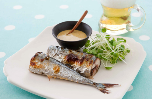 さんまのグリル　カレーマヨソース