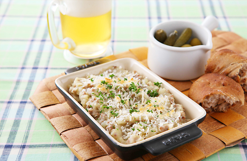 マッシュポテトのパン粉焼き