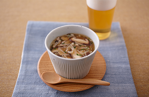 きのこあんかけ茶碗蒸し