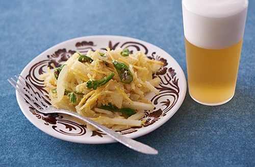 長いものスパイス炒め