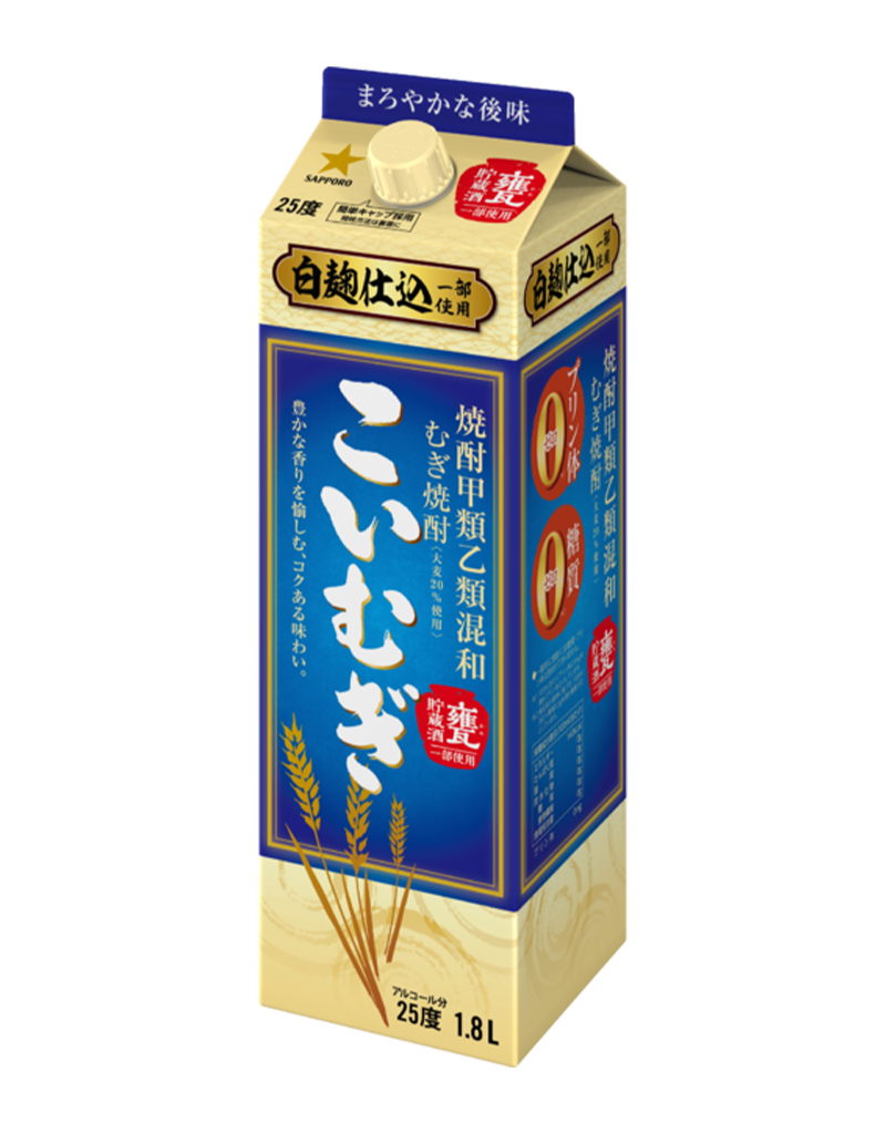 焼酎甲類乙類混和むぎ焼酎 こいむぎ