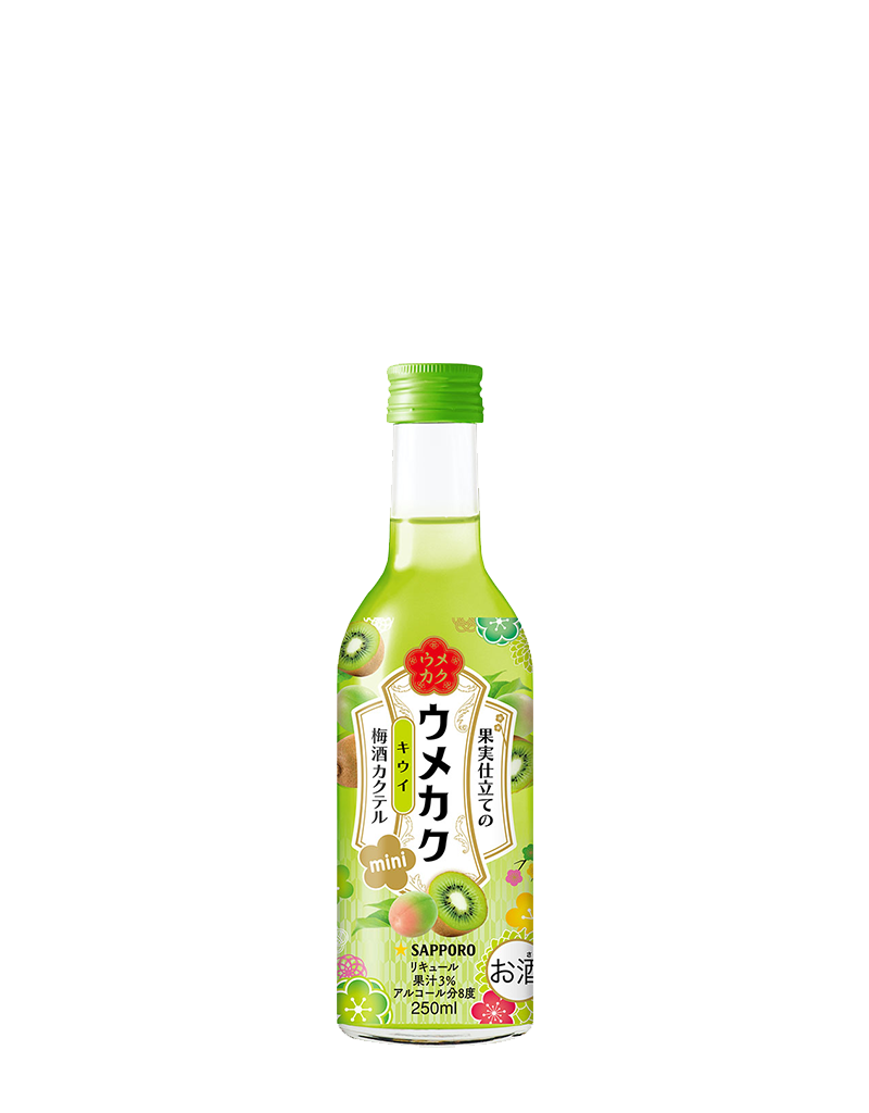 ウメカク 果実仕立ての梅酒カクテル キウイ びん250